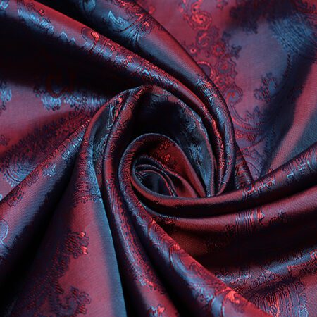 Подкладочная ткань жаккард 1030, 1.45 м, nr.49 красный / фиолетовый