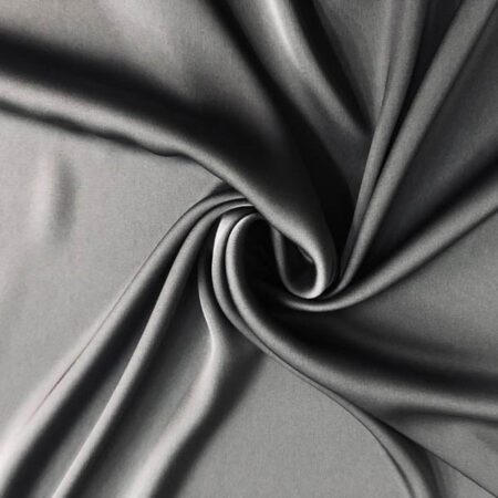 Сатин шифон стрейч 8028, 1.5 м, nr.45 темно серый