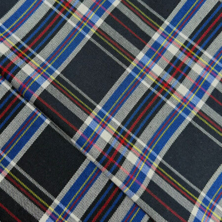 Костюмная школа Poliviscoz 721/1, 1.5 м, темно синий /белый клетка