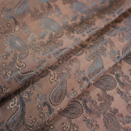 Подкладочная ткань жаккард 1030, 1.45 м, nr.5020 коричневый