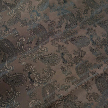 Подкладочная ткань жаккард 1030, 1.45 м, nr.6 темно коричневый