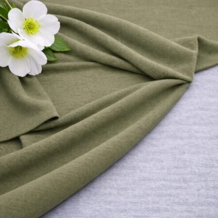 Трикотаж маечный тонкий (SUPREM IMPRIM135/150), 2 м, хаки