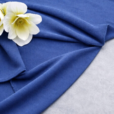 Трикотаж маечный тонкий (SUPREM IMPRIM135/150), 2 м, темно синий