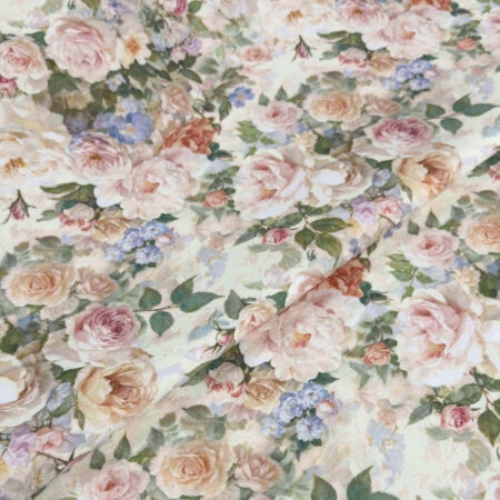 Скатертная ДАК Принт,1.80м, розы  бежевый