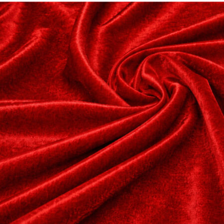 Бархат стрейч 8500, nr.35 красный алый