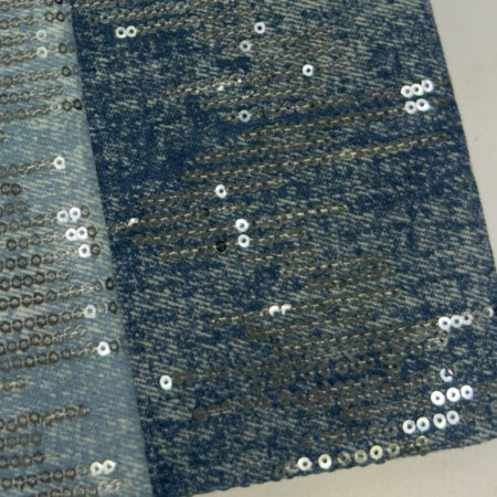 Джинс паетки S5351, 80%Cotton 20%PA ,#2 синий